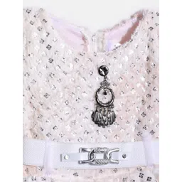 BAESD Polka Dot Print Woollen Fit & Flare Dress image 3