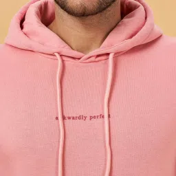 People by Pantaloons Pink Regular Fit Hooded Sweatshirt image 5