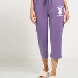 Dreamz By Pantaloons Purple Comfort Fit Printed Sleepwear Capris-image-96