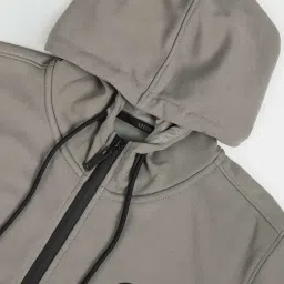 arrow new york Arrow Newyork Grey Regular Fit Hooded Sweatshirt image 5