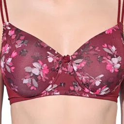 FIMS Navy & Maroon Printed Bras - Pack Of 2 image 5