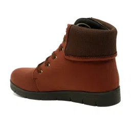 Flat N Heels Women's Brown Derby Boots image 5