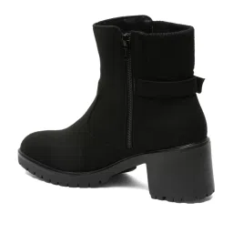 Flat N Heels Women's Black Casual Boots image 5