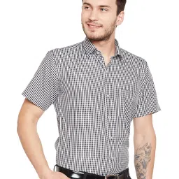 Hancock Black Checks Half Sleeves Shirt image 4