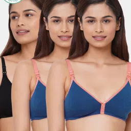 Inner Sense Multicolored Non Wired Non Padded Nursing Bra (Pack Of 3) image 1