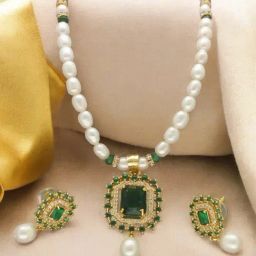 Sri Jagdamba Pearls Orvele Pearl Set for Women-picture-30