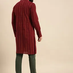 Anouk Men Printed Pure Cotton Straight Kurta image 2