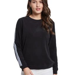 METTLE Black Solid Regular Fit Sweatshirt-picture-25