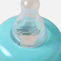 Juniors by Babyshop Transparent & Blue Printed Feeding Bottle With Easy Grasp Handles image 2