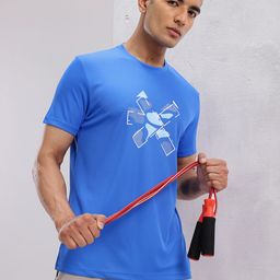 HRX by Hrithik Roshan Brand Logo Printed Rapid-Dry Training T-shirt-picture-19