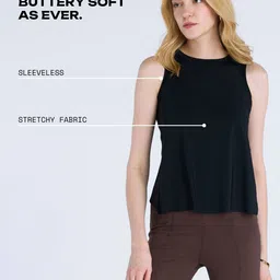 CAVA Black Overlap Tank image 2