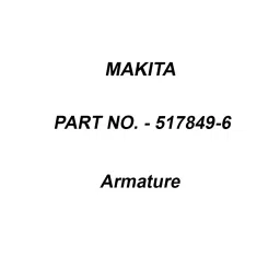 Makita 240 V Armature for VC2510LX1, Part No 517849-6-picture-20