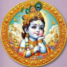 Myntra Elegant Homes Multicoloured MDF Religious Wall Paintings-picture-21