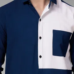 SZN Men Standard Colourblocked Casual Shirt image 5
