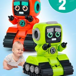 Fiddlerz Push and Go Robot Toy for Kids Inertia Driving Swinging Action Educational Robot Car Toy Indoor Outdoor Fun Gift for Boys and Girls Age 3+ (Pack of 2) Random Color-picture-19
