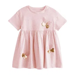 StyleCast x Revolte Girls Self Design Cotton Fit & Flare Dress-picture-37