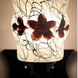 1ST TIME Brown & White Textured Wood Contemporary Wall Lamp-picture-20