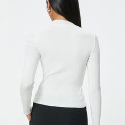 Koton Women Ribbed Pullover image 5