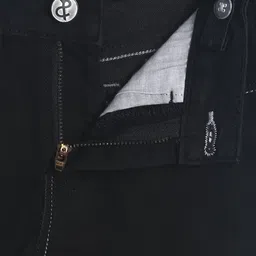 Tales & Stories Skinny Fit Solid Jeans - Black image 4