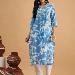 Anouk Mirage Women Floral Embroidered Kurta-picture-33