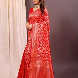 Florence Woven Design Zari Banarasi Saree image 3