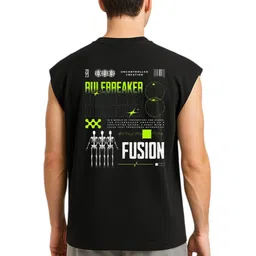 Billion Typography Printed Sleeveless Pure Cotton Oversized T-shirt-picture-53