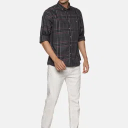Don Vino Black Regular Fit Check Shirt image 5