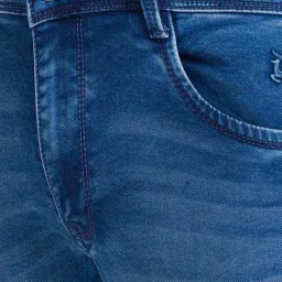 Parx Blue Slim Tapered Fit Jeans image 5