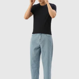 Bene Kleed Blue Cotton Loose Fit Jeans image 5