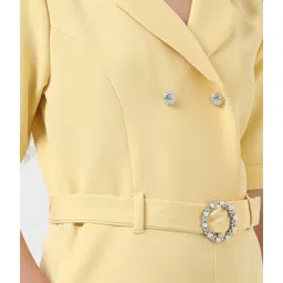 VERO MODA GIRL Yellow Solid Jumpsuit image 5