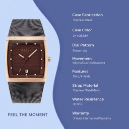 OBAKU V102GDVNMN Lund Walnut Watch for Men image 5