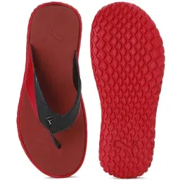 Puma Men's Galaxy Comfort V2 IDP Red & Black Flip Flops image 5