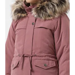 VERO MODA GIRL Brown Solid Full Sleeves Jacket image 5