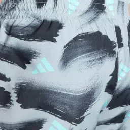 Adidas Black Regular Fit Printed Sports Shorts image 5