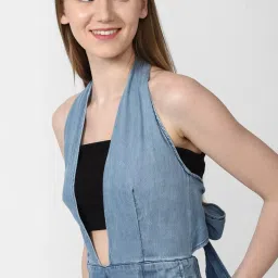 Forever 21 Blue Cotton Jumpsuit image 5