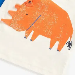 Mothercare Kids Multicolor Cotton Color Block Full Sleeves T-Shirt image 5