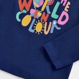 Mothercare Kids Blue Cotton Printed Full Sleeves Top image 5