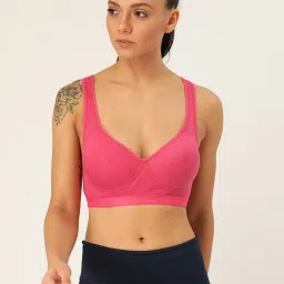 Lady Lyka Multicolor Non Wired Padded Sports Bra (Pack of 2) image 2