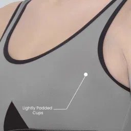 Lyra Grey Cotton Sports Bra image 5