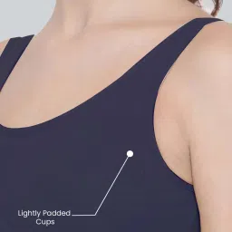 Lyra Navy Cotton Sports Bra image 5