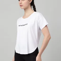 MKH Women Typography Printed Dri-FIT T-shirt-picture-38