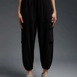 MKH Black Regular Fit Trackpants-picture-38