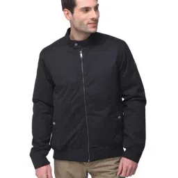 Woodland Black Full Sleeves Cotton Jacket-picture-26