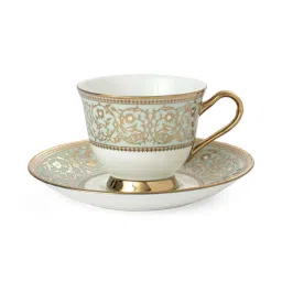 Clay Craft White & Green Ceramic Tea Set image 5