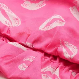 Forever 21 Pink Printed Crop Top image 5