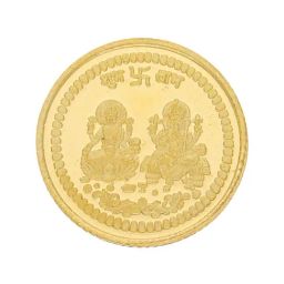 Sri Jagdamba Pearls Laxmi Ganesha 24k (999) 2gm Gold Coin-picture-23