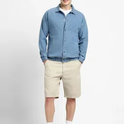 Forever 21 Blue Cotton Regular Fit Denim Jacket image 5