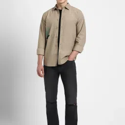 Forever 21 Brown Cotton Regular Fit Shirt image 5