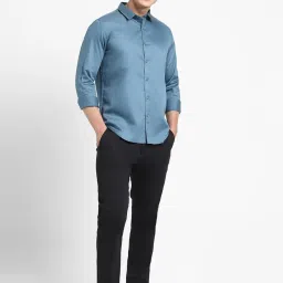 Forever 21 Blue Cotton Regular Fit Printed Shirt image 5