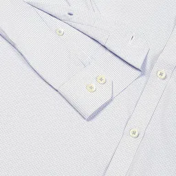 Thomas Scott Men Smart Spread Collar Micro Checked Cotton Formal Shirt image 4